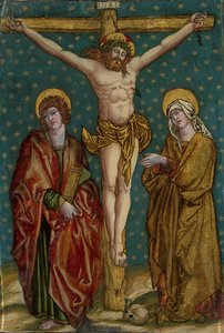 Kruisiging van Christus, met de Maagd en Sint Jan door Anonymous