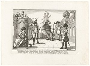 De Hollandse Leeuw door Pruisen getemd, 1787 door Anonymous