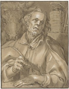 De evangelist Lucas door Anonymous