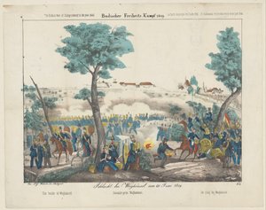 De slag bij Waghäusel, 1849