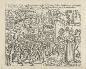 De troon van de hertog van Alva, 1569 door Anonymous