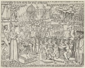 De troon van de hertog van Alva, 1569 door Anonymous