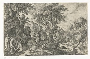 Diana en Actaeon door Anonymous