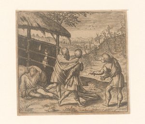 Dronkenschap van Noach door Anonymous