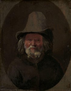 Oude man, hoofd en schouders
