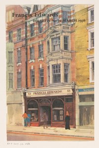 Etalage van boekhandel Francis Edwards te Londen