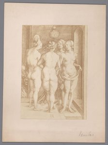 Vier naakte vrouwen door Albrecht Dürer