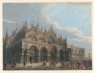 Gezicht op de Basiliek van San Marco