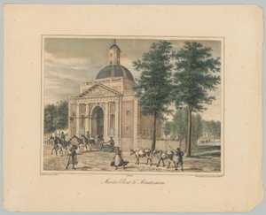 Gezicht op de Muiderpoort te Amsterdam