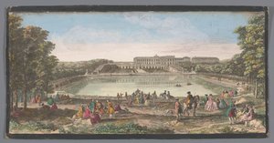 Gezicht op de Orangerie van het Paleis van Versailles door Anonymous