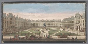 Gezicht op de Place Royale te Parijs door Anonymous