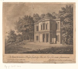 Gezicht op een gebouw op het landgoed van Wimpole Estate door Anonymous