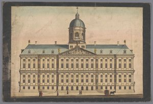 Gezicht op het Stadhuis te Amsterdam door Anonymous