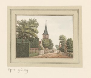 Gezicht op het dorp Heemskerk door Anonymous