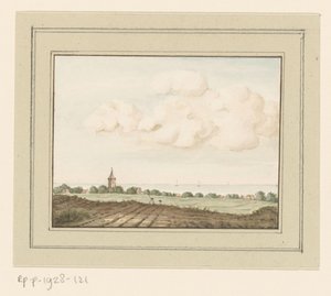 Gezicht op het dorp Huizen