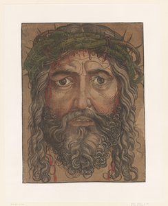 Gezicht van Christus met doornenkroon door Anonymous