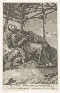 Heilige Franciscus Xaverius op zijn sterfbed