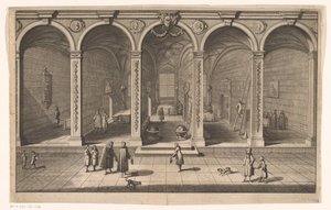 Interieur van de stadsbibliotheek te Gdansk door Anonymous