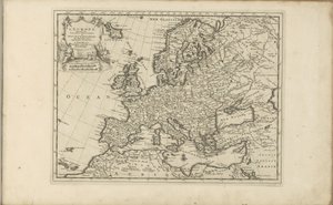 Kaart van Europa door Anonymous