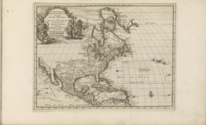 Kaart van Midden- en Noord-Amerika