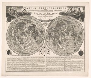 Kaart van de maan door Anonymous