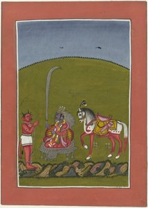 Kalki (de toekomstige incarnatie van Vishnu) door Anonymous