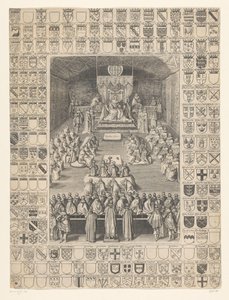 Karel I opent de zitting van het Parlement, 1628 door Anonymous