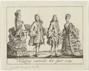 Kleding omstreeks 1725