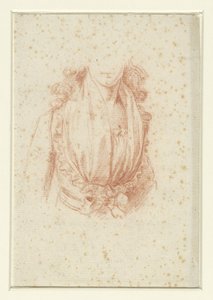 Kostuumstudie voor een portret van Madame Moreau door Anonymous