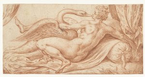 Leda en de zwaan door Anonymous
