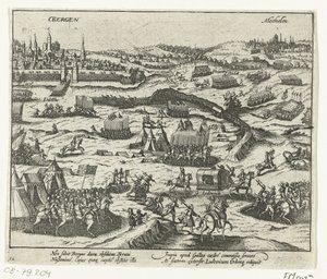 Lodewijk van Nassau verlaat Bergen, 1572