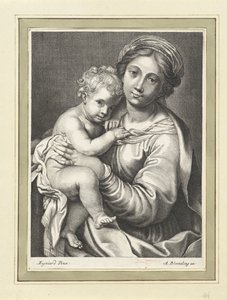 Maria met kind door Anonymous