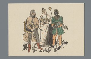 Nieuwjaarswens van lettergieterij J. John Söhne door Anonymous