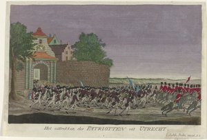 Patriotten verlaten Utrecht, 1787