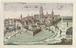 Patriotten verlaten Utrecht, 1787 door Anonymous
