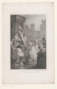 Paus Urbanus II te Clermont-Ferrand, 1095 door Anonymous