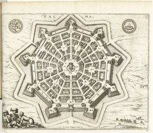 Plattegrond van Palmanova, 1726 door Anonymous