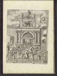 Porta Magna van het Venetiaans Arsenaal door Anonymous