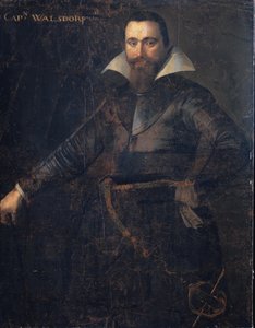 Portret van Bartholomeus Andrio Walsdorffer, kapitein van een Zwitserse compagnie om Friesland te verdelen, overleden in Bergen-op-Zoom door Anonymous