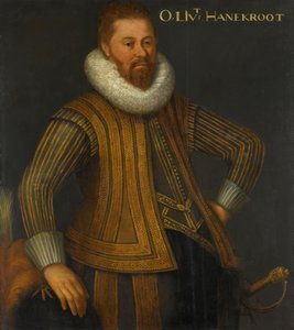 Portret van Eberhardt Hanekrodt (Evert Hanecrot), kapitein van een compagnie van het regiment van Ernst Casimir van Nassau door Anonymous