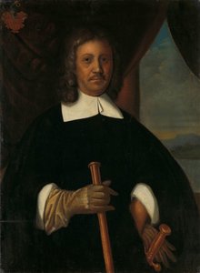 Portret van Jan van Riebeeck (1619-77). Commandeur van de Kaap de Goede Hoop en van Malakka en secretaris van het Hoge Regering van Batavia