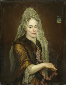 Portret van Petronella Kettingh (1632-1707), vrouw van Diederik van Hogendorp door Anonymous