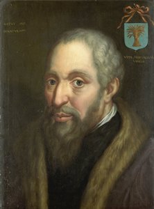 Portret van Viglius ab Zuichemus, Friese jurist, voorzitter van de Geheime Raad en lid van de Raad van State