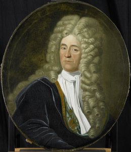 Portret van Willem van Hogendorp, directeur van de Rotterdamse Kamer van de Nederlandse Oost-Indische Compagnie, gekozen in 1692