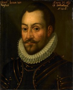 Portret van een onbekende graaf of officier, mogelijk Graaf Jan de Oude van Nassau of Lodewijk van Nassau