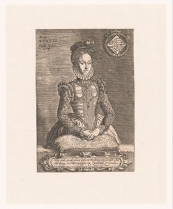 Portret van Anna van Kleef door Anonymous