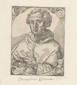 Portret van Christoffel Columbus door Anonymous