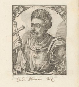 Portret van Dawit II, keizer van Abessinië door Anonymous
