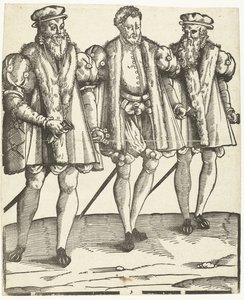 Portret van Gaspard, Francois en Odet de Coligny