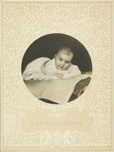 Portret van Juliana, koningin der Nederlanden